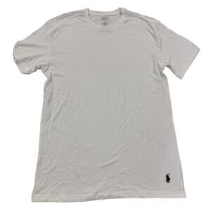 M3-51 POLO RALPH LAUREN Men's 100% Crew Neck Shirt White L
